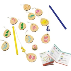 Jeu de pêche en bois