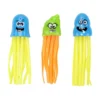 Jeu de plongée lesté pieuvre plastique 5x15cm (3 pièces)