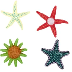 Jeu de plongée lesté étoile de mer x4 plastique (3 modèles)