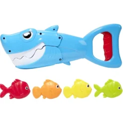 Jeu de plongée requin attrape poisson en plastique (5 pièces)