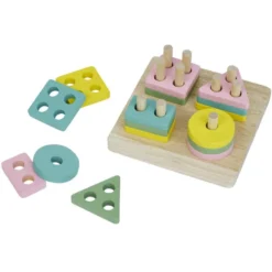 Jeu des formes en bois 12x6cm