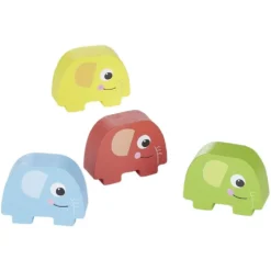 Jeu en bois Éléphant à empiler - 46 pièces