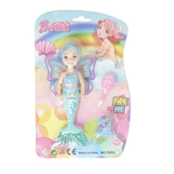 Jouet poupée sirène avec 2 accessoires