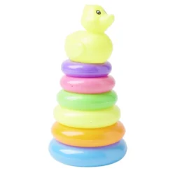 Jouet pour le bain canard et anneaux à empiler