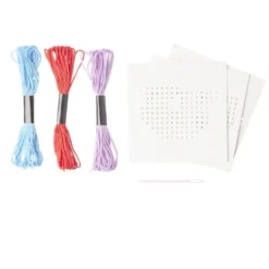 Kit créatif point de croix 3 dessins 31 pièces (2 modèles)