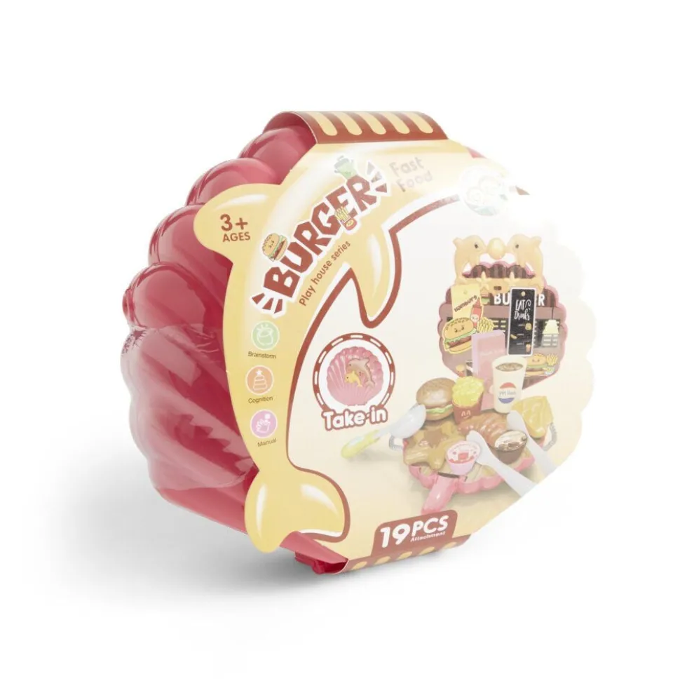 Kit de jeu burger fast food 19 pièces