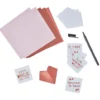 Kit origami 6 coeurs avec messages personnalisés