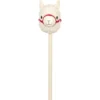 Lama à chevaucher Choux Bidou beige lanière rouge