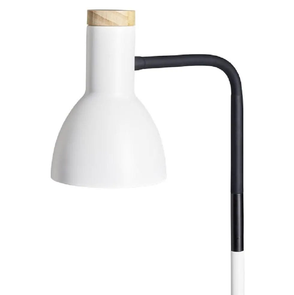 Lampadaire noir et blanc H150cm