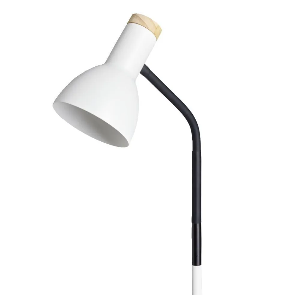 Lampadaire noir et blanc H150cm