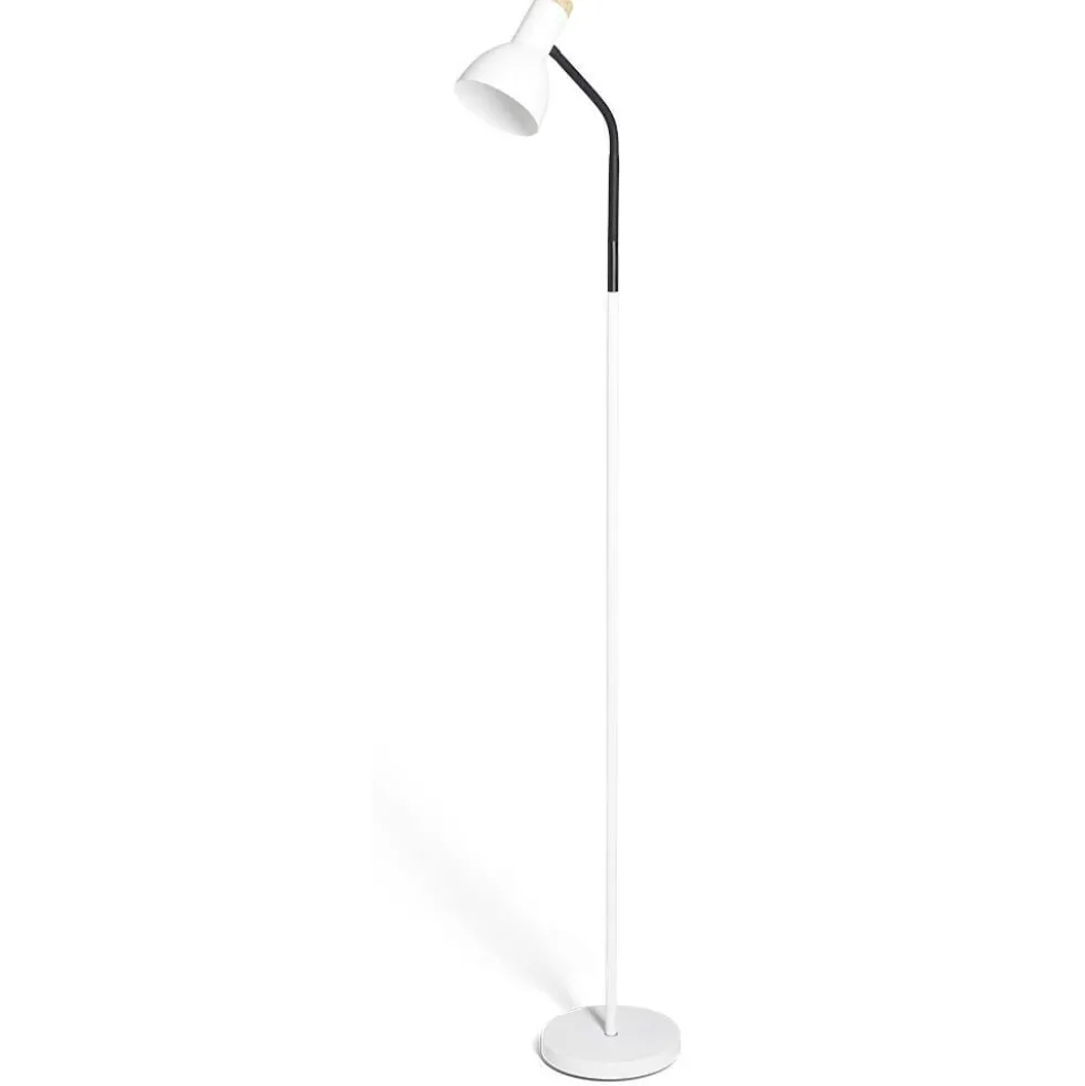 Lampadaire noir et blanc H150cm