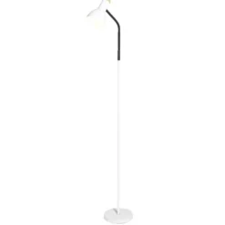 Lampadaire noir et blanc H150cm
