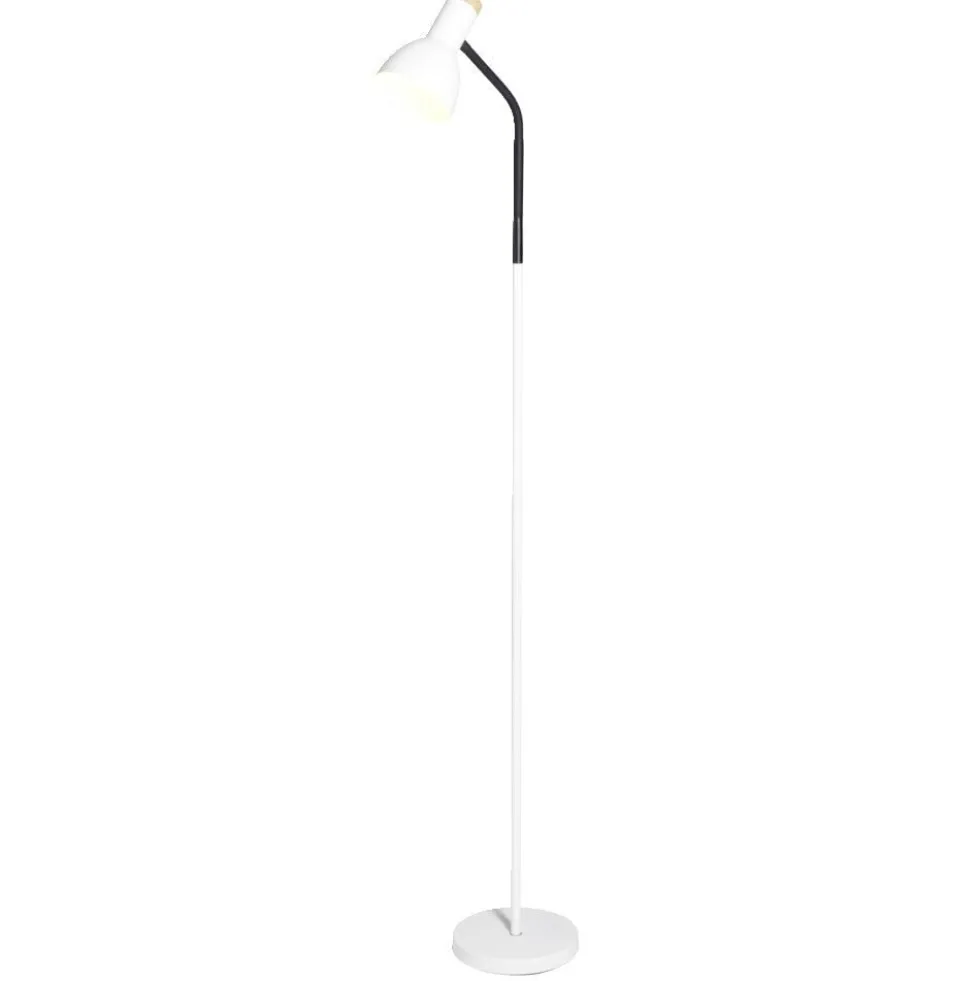 Lampadaire noir et blanc H150cm