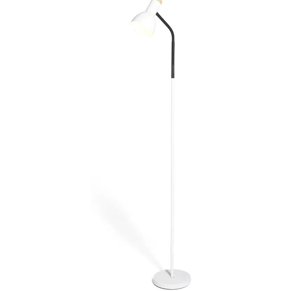 Lampadaire noir et blanc H150cm