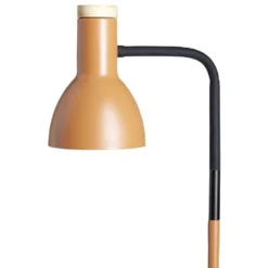 Lampadaire noir et orange H150cm