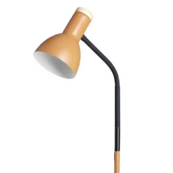 Lampadaire noir et orange H150cm