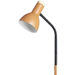 Lampadaire noir et orange H150cm