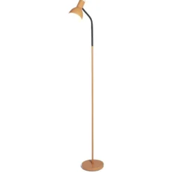 Lampadaire noir et orange H150cm