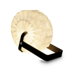 Lampe accordéon papier et bambou 11,5x10,3xH17,5cm