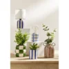 Lampe à poser ampoule LED base céramique quadrillée (2 modèles)
