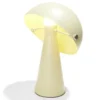 Lampe à poser forme champignon en fer H34cm vert clair