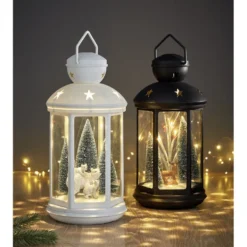 Lanterne de Noël lumineuse à led animé