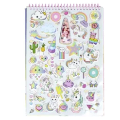 Livre coloriage avec stickers 21x30,5cm