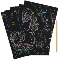 Livre scratch art enfant - 6 cartes à gratter