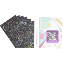 Livre scratch art enfant - 6 cartes à gratter