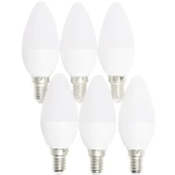 Lot de 6 ampoules LED E14 470lm 4,9W