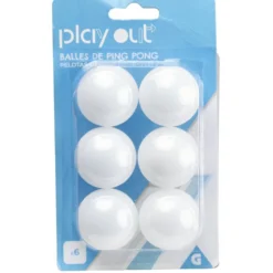 Lot de 6 balles de ping pong