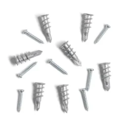 Lot de 7 chevilles autoforeuses avec vis Ø6x30mm charge 20kg