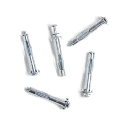 Lot de 5 chevilles métal avec vis Ø8x46mm charge 30kg