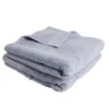 Lot de 2 draps de douche 65x135cm et 70x140cm bleus