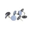Lot de 8 patins téflon à clouer Ø2cm