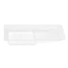 Lot de 3 protections pour bac à peinture en plastique transparent