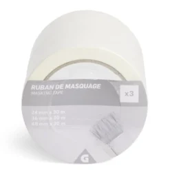 Lot de 3 rubans de masquage 25/36/50mm 30m