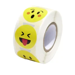 Lot de 500 stickers émojis Ø2,5cm