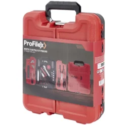 Mallette à outils 57 pièces Profilex rouge et noire