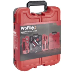 Mallette à outils 57 pièces Profilex rouge et noire