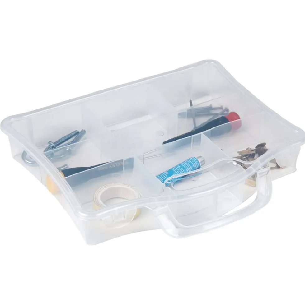 Mallette plastique 7 compartiments 23x18xH4cm