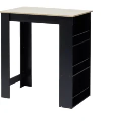 Mange debout bois et métal noir 60x100xH105cm