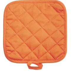 Manique de cuisine orange motifs pois 19x19xm