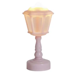 Mini lampe LED de bureau forme lampadaire Ø6xH14cm - 4 coloris