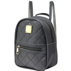 Mini sac à dos femme simili noir 17x8xH20cm