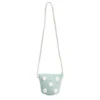 Mini sac tressé avec marguerites 14x5x12cm