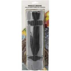 Moule à bûche décor effet bois