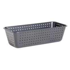 Moule à cake perforé acier noir 25x7xH2,5cm