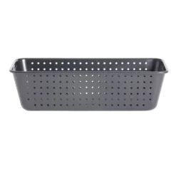 Moule à cake perforé acier noir 25x7xH2,5cm