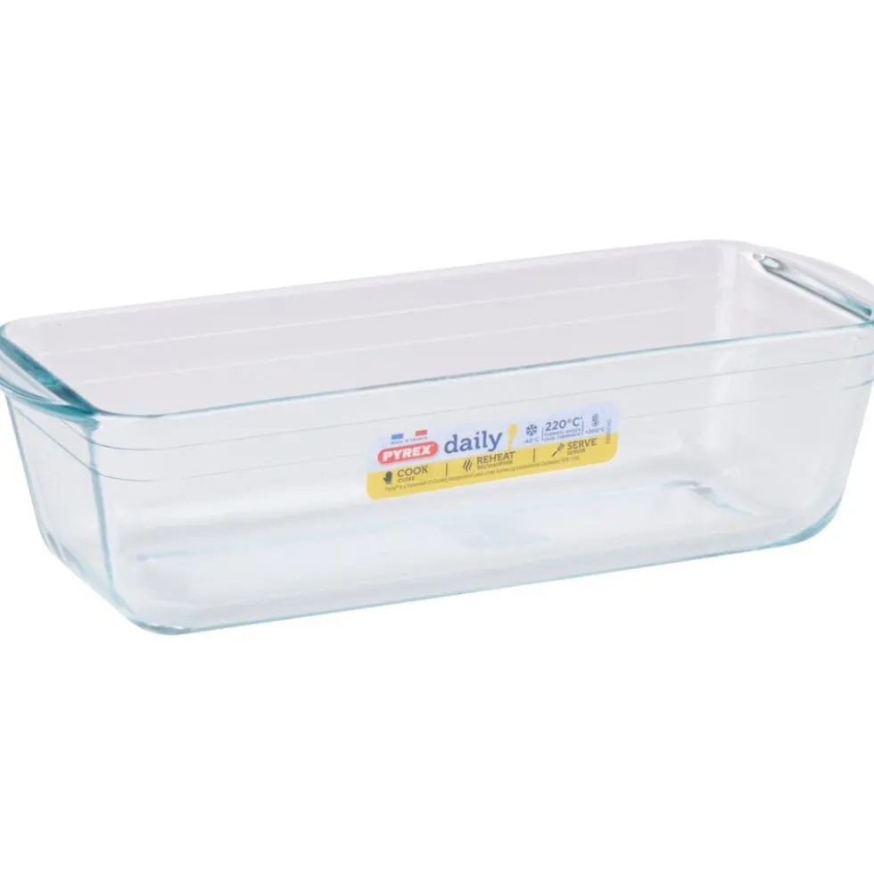 Moule à cake Pyrex Daily verre transparent 28x12xH7,5cm
